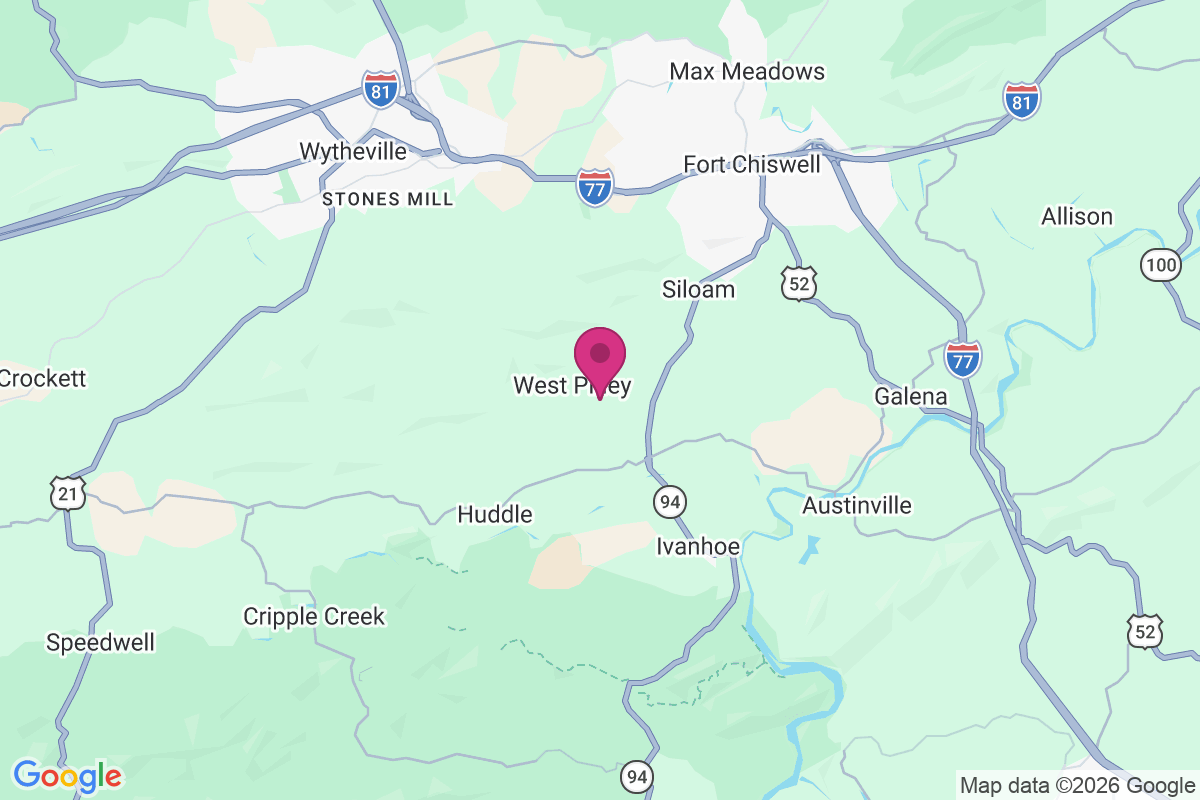 Carte de West Piney