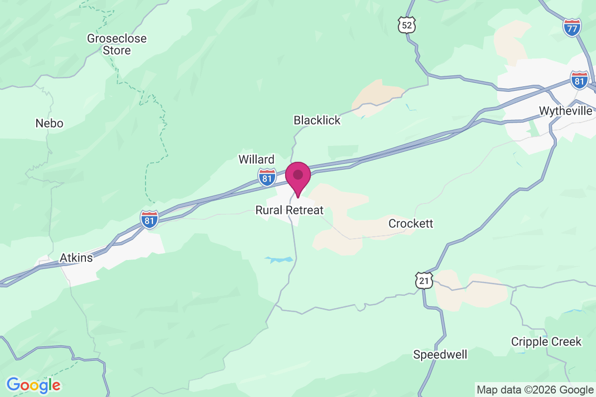 Carte de Staley Crossroads