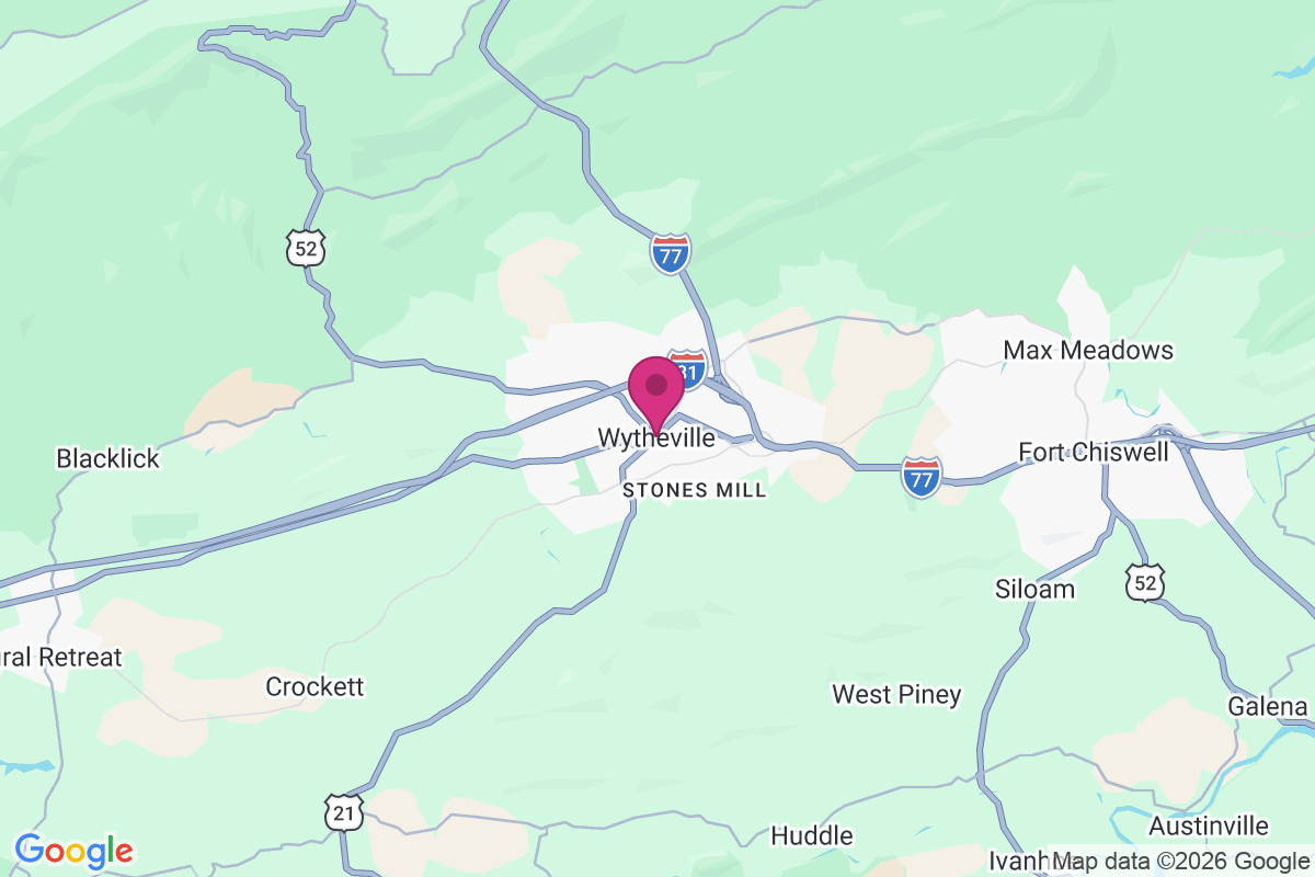Carte de Wytheville
