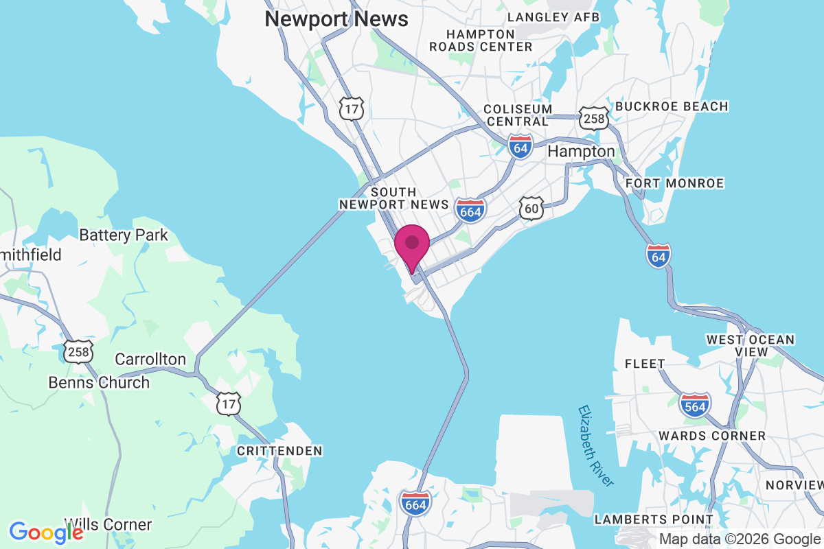 Carte de Newport News