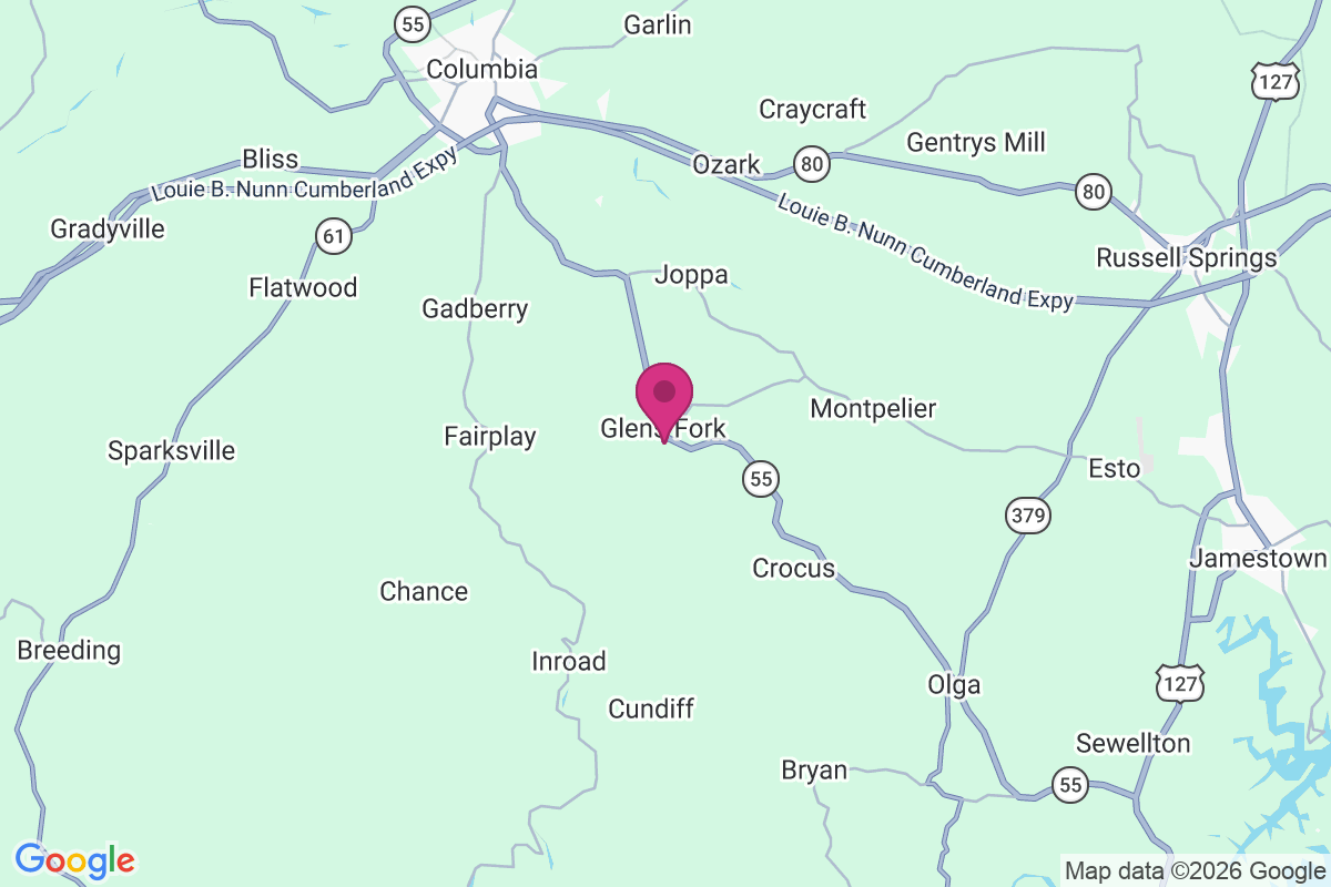 Carte de Glens Fork
