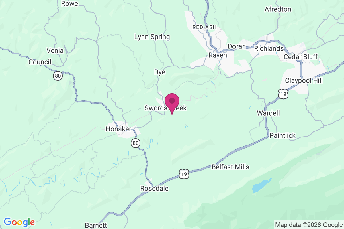 Carte de Swords Creek