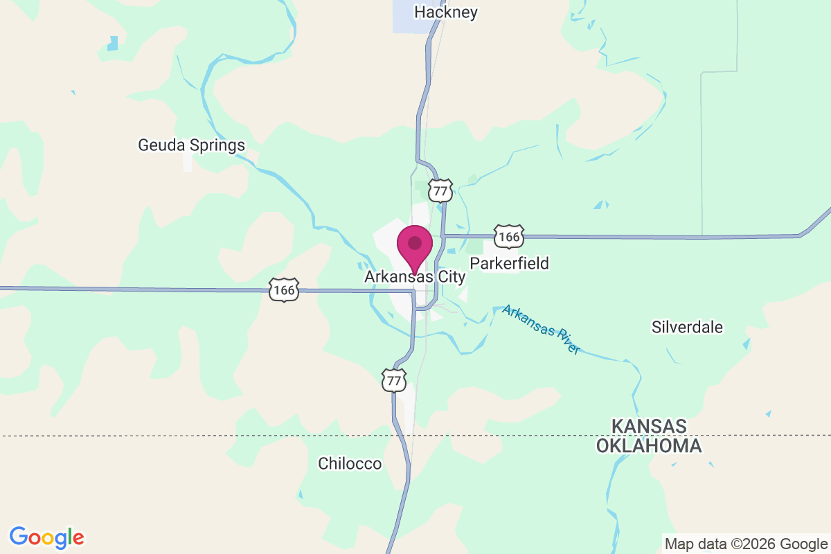 Carte de Arkansas City