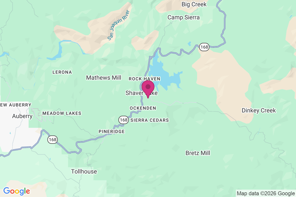 Carte de Shaver Lake Heights