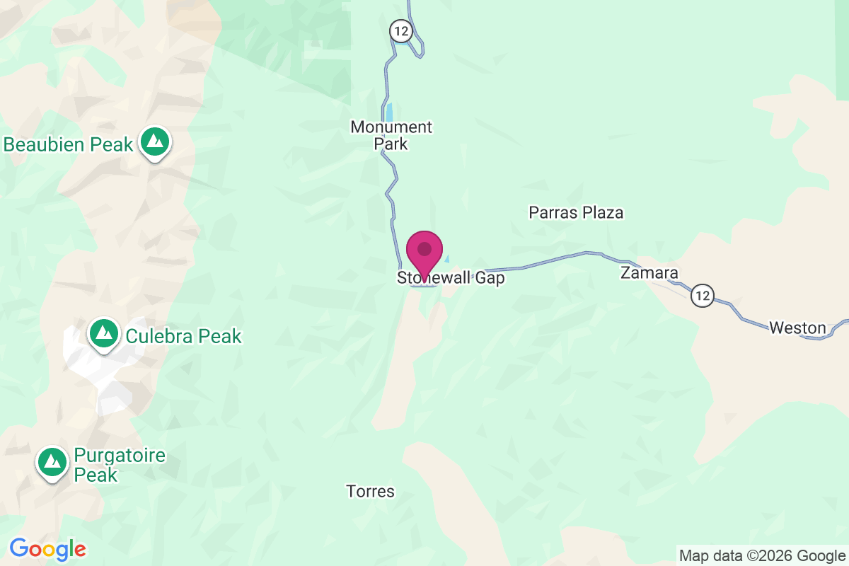 Carte de Stonewall Gap