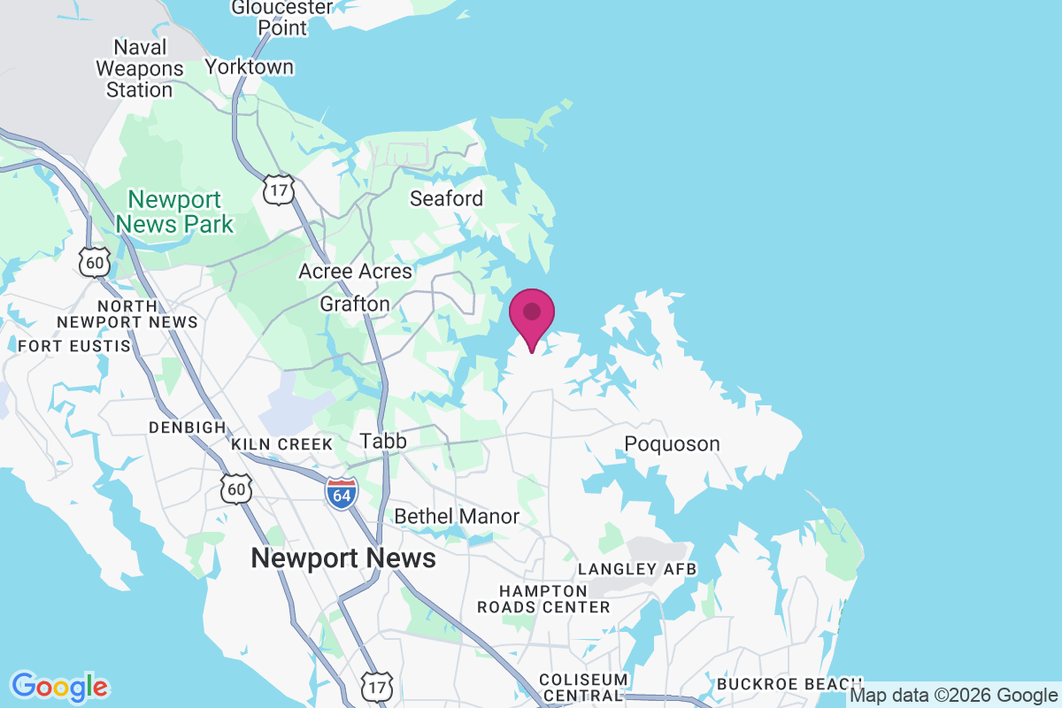 Carte de Poquoson Shores