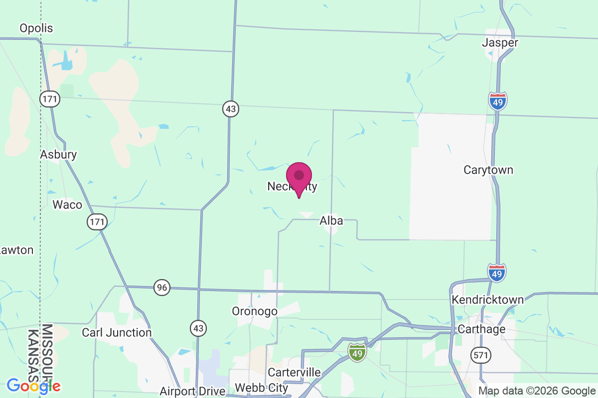 Carte de Neck City