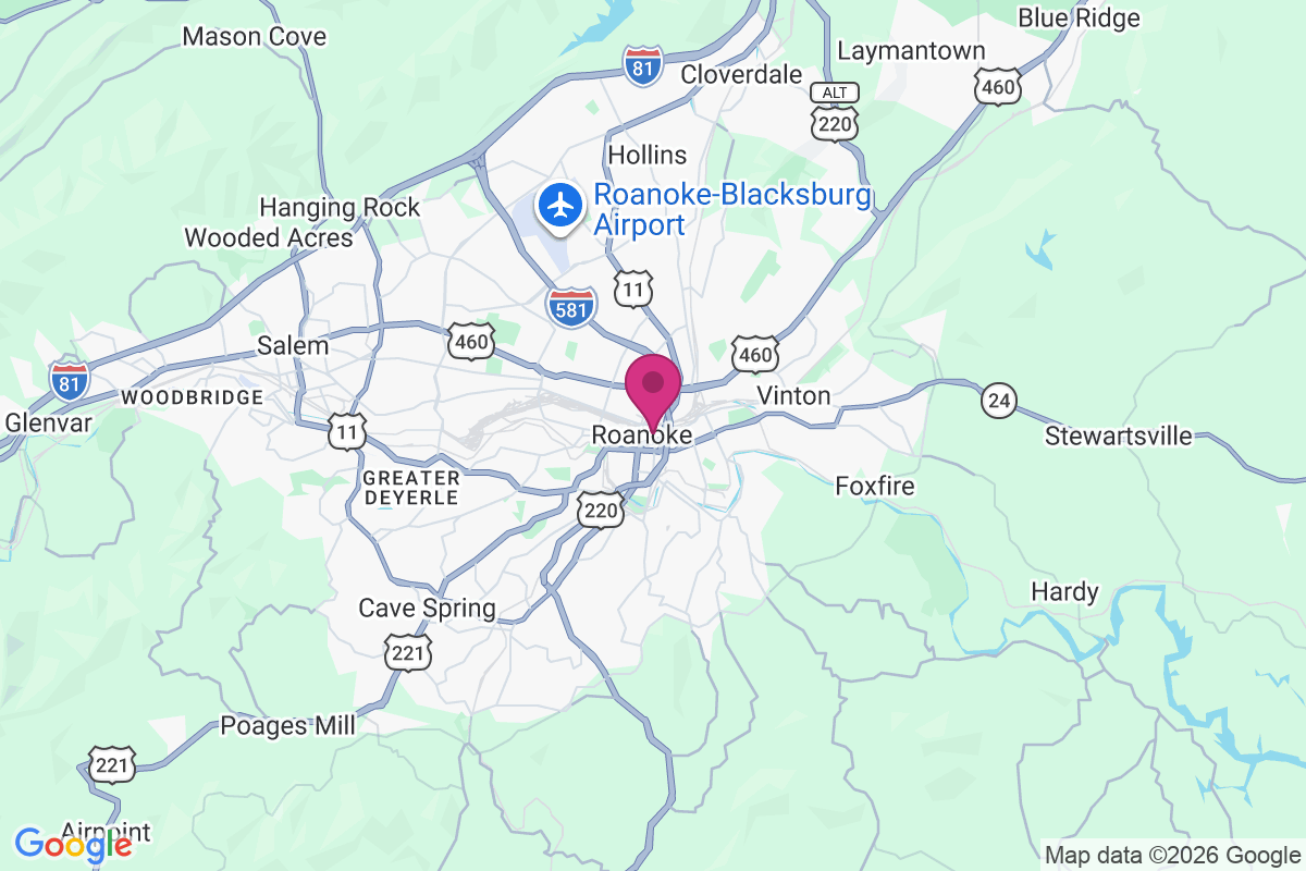 Carte de Roanoke
