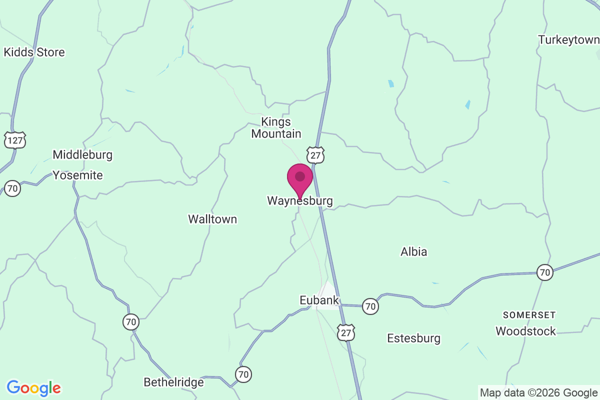 Carte de Waynesburg