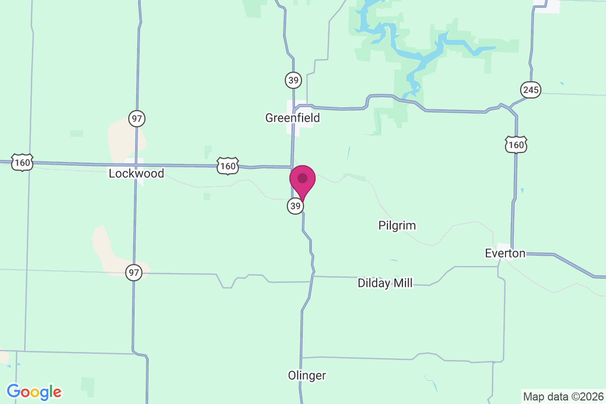 Carte de South Greenfield