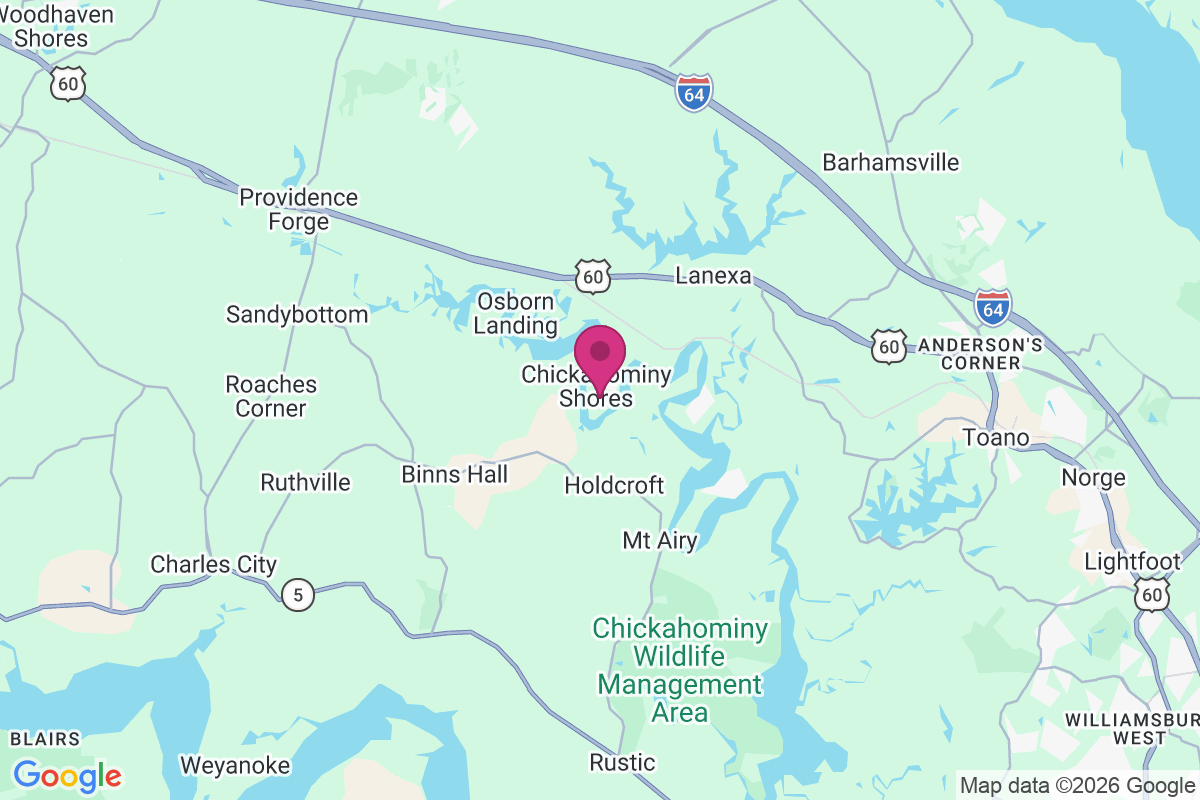 Carte de Chickahominy Shores
