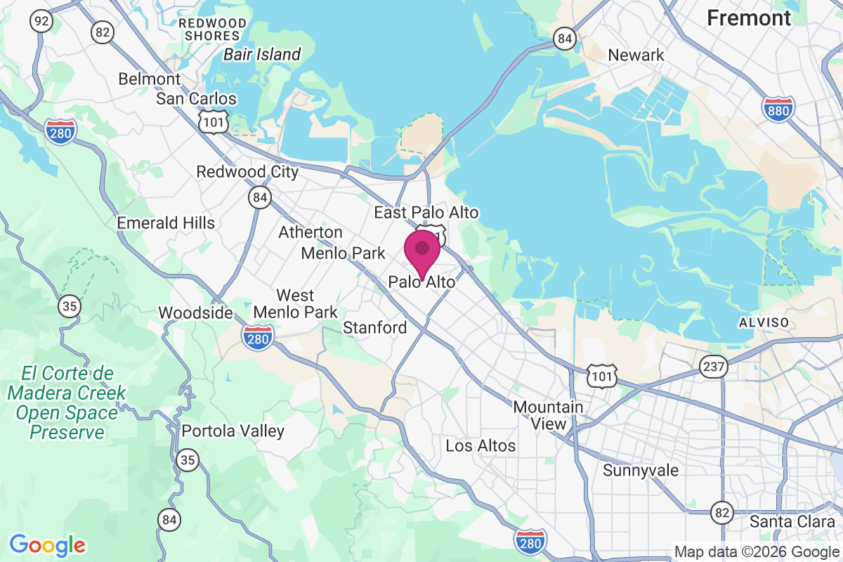 Carte de Palo Alto