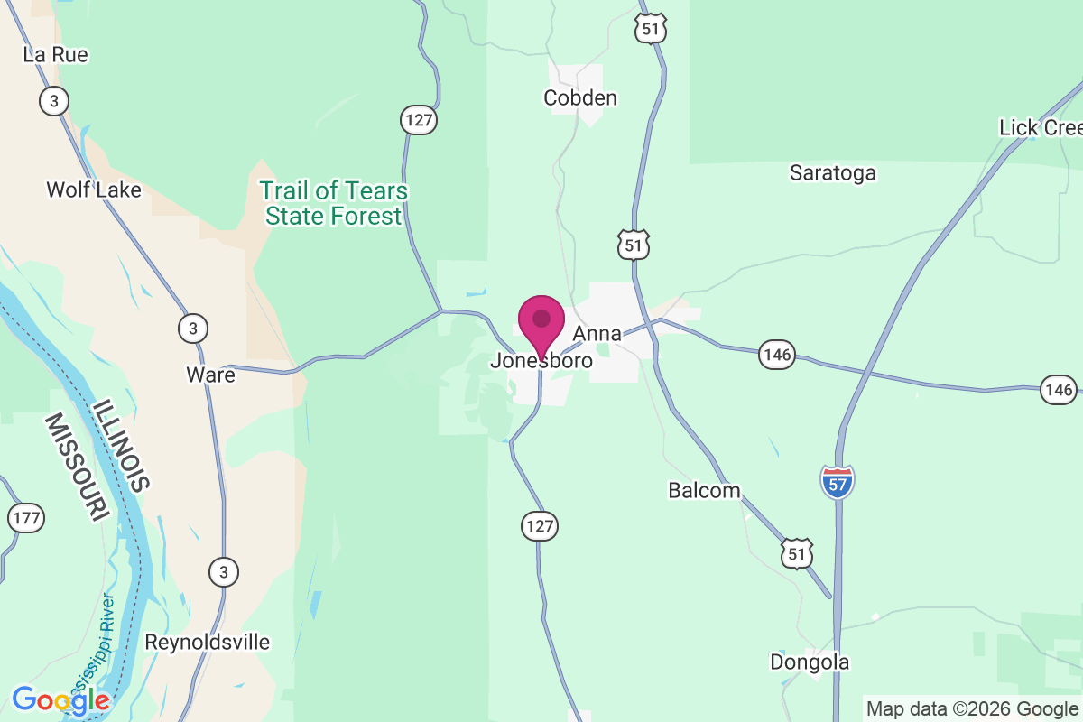 Carte de Jonesboro