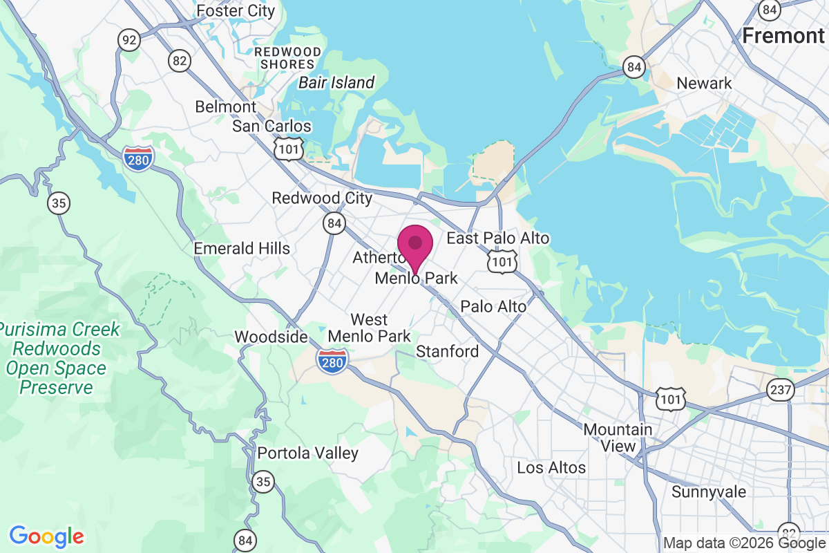 Carte de Menlo Park