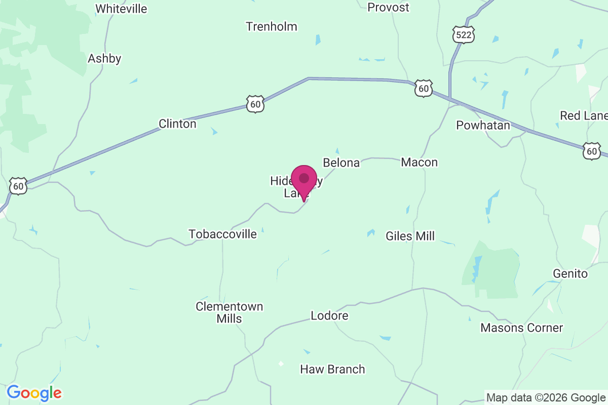 Carte de Hideaway Lake