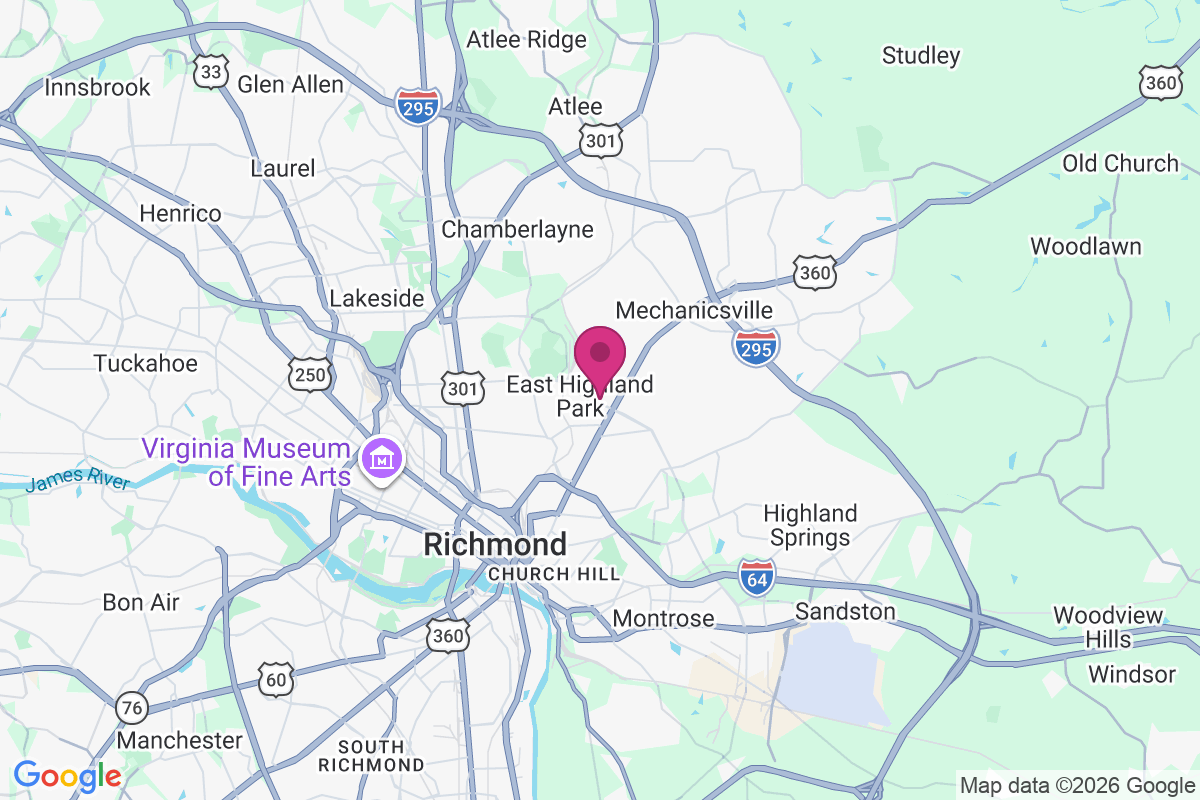 Carte de East Highland Park