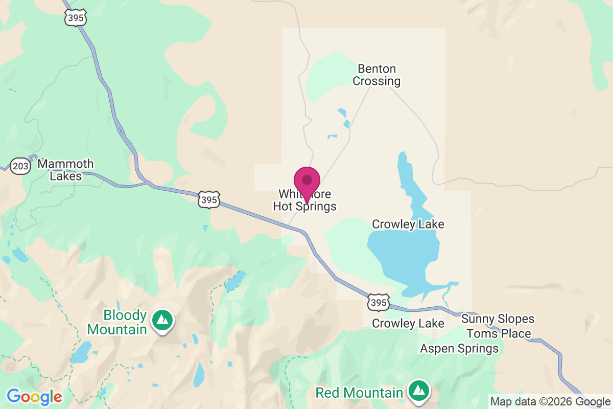 Carte de Whitmore Hot Springs