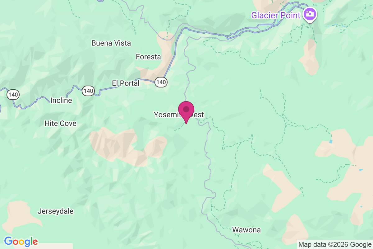 Carte de Yosemite West
