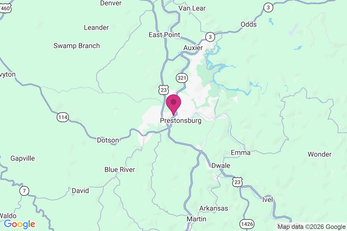 Carte de West Prestonsburg