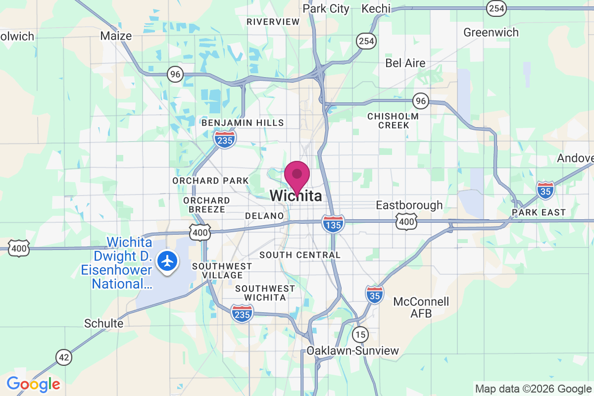 Carte de Wichita