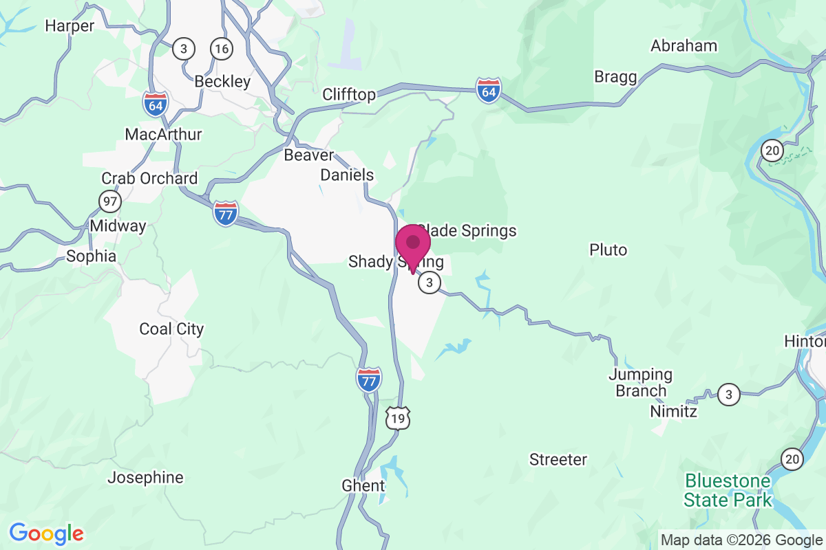 Carte de Shady Spring