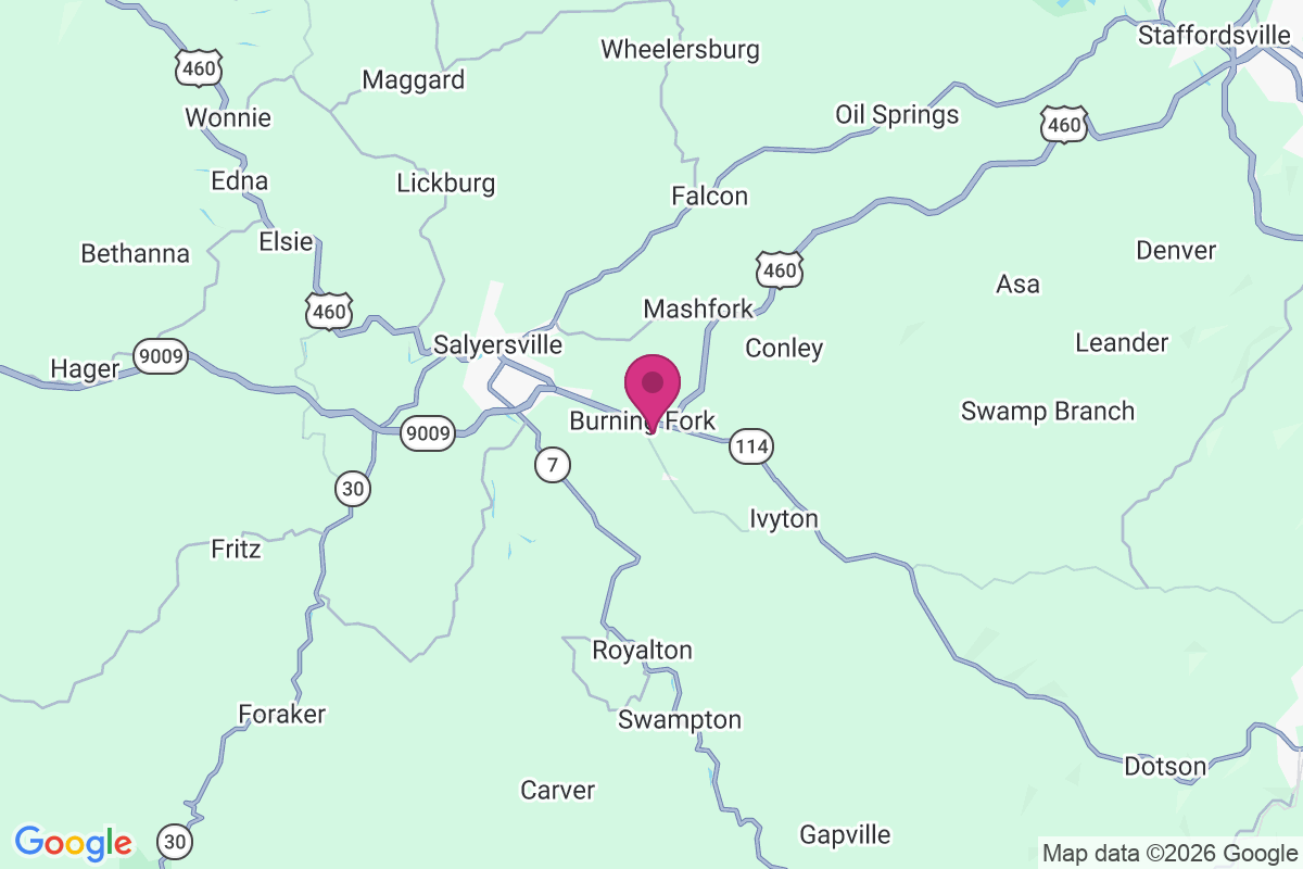 Carte de Burning Fork