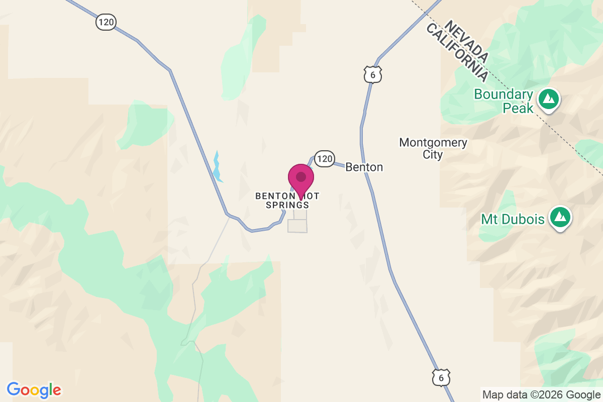 Carte de Benton Hot Springs