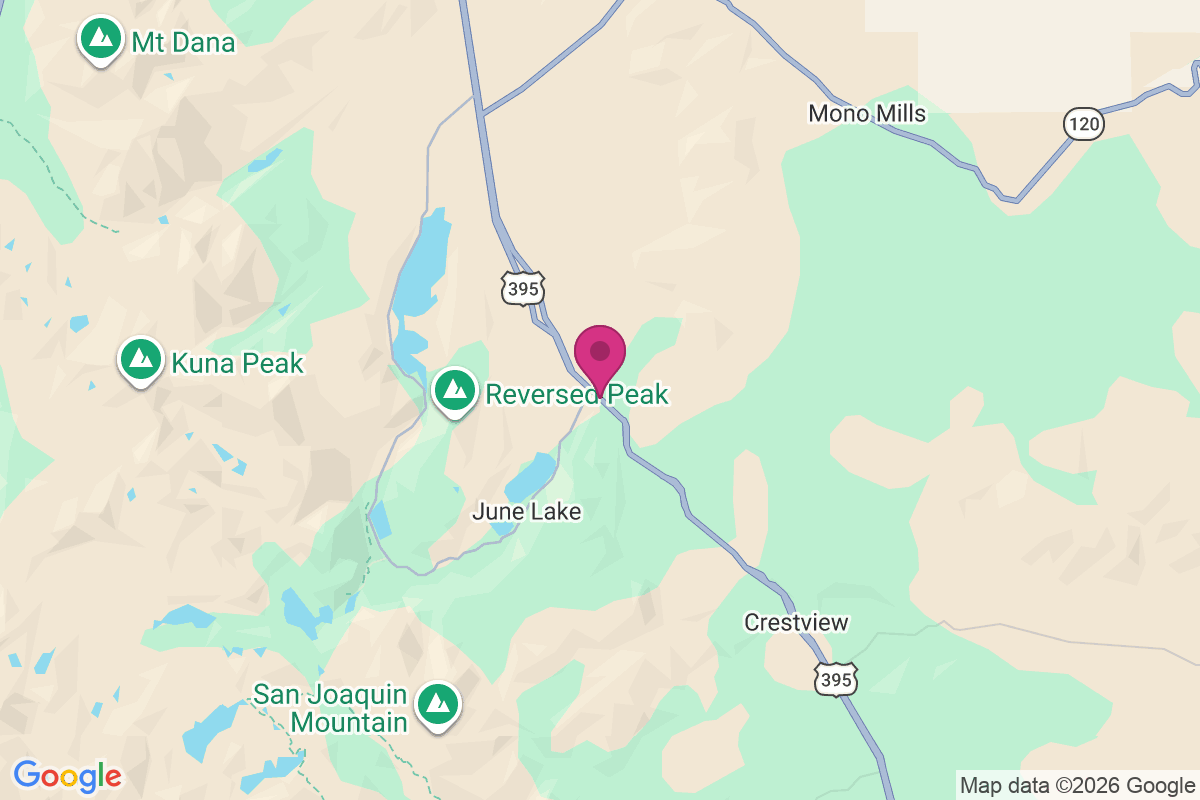 Carte de June Lake Junction