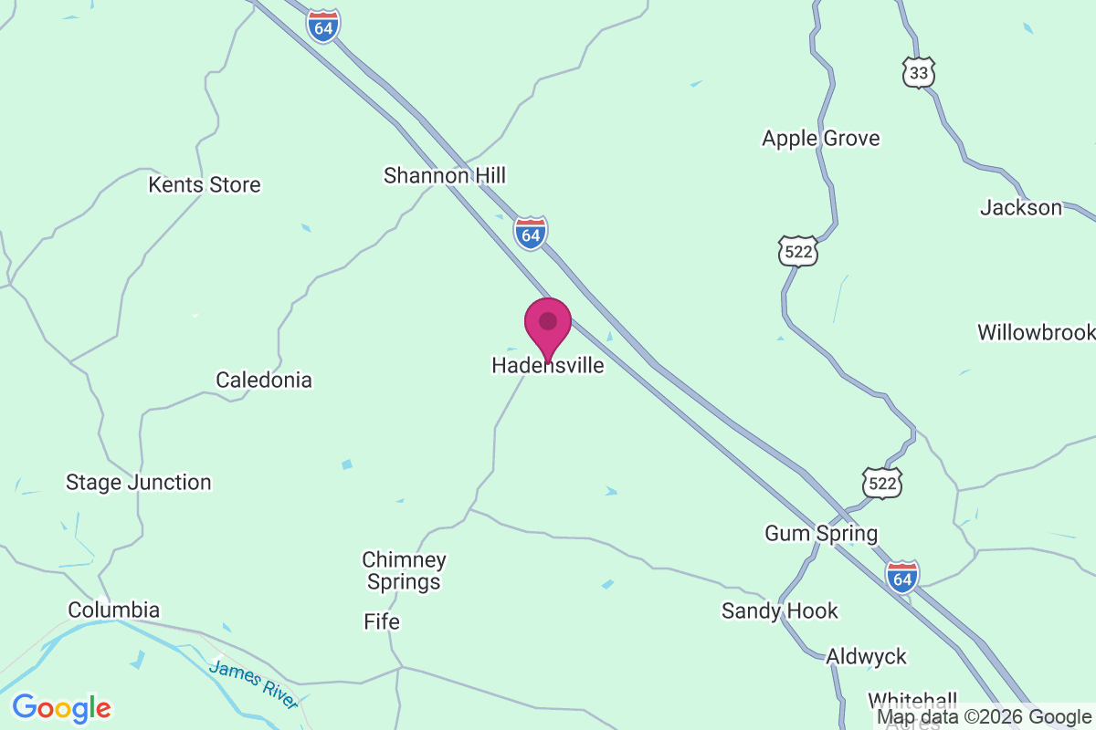 Carte de Hadensville