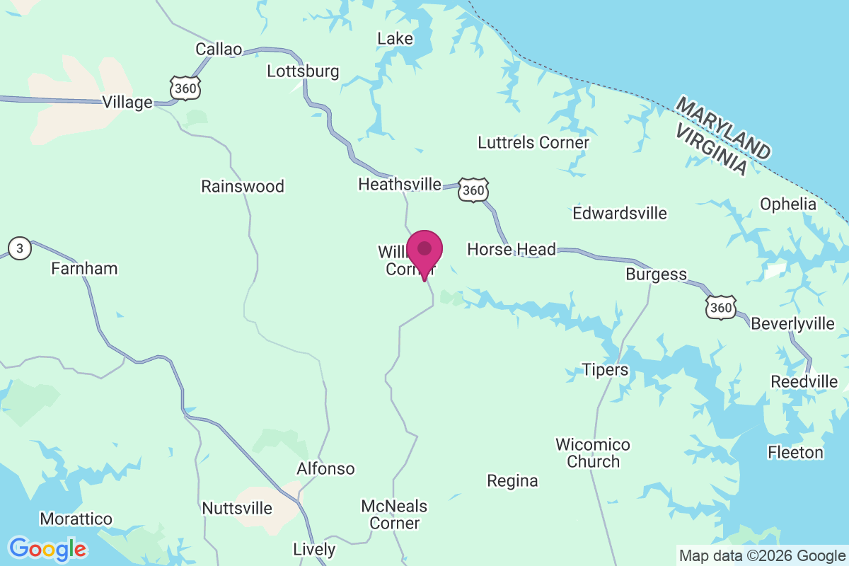 Carte de Williams Corner