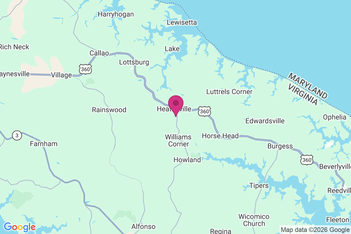 Carte de Heathsville