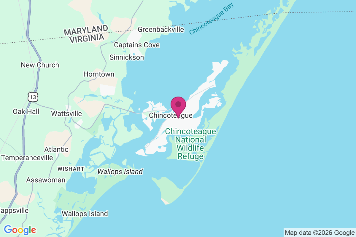 Carte de Chincoteague