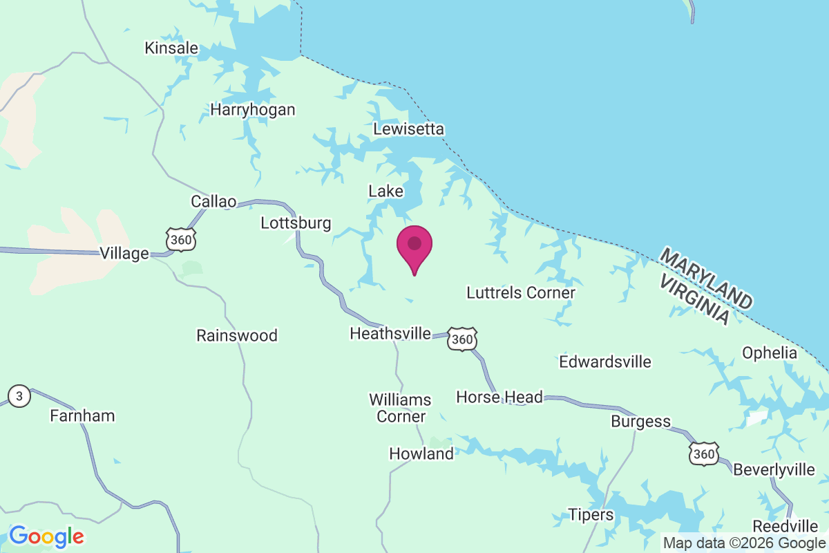 Carte de Hamlins Corner