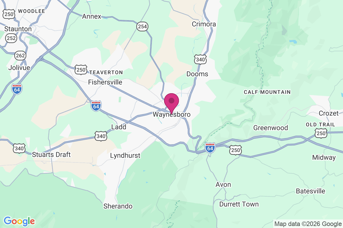 Carte de Waynesboro