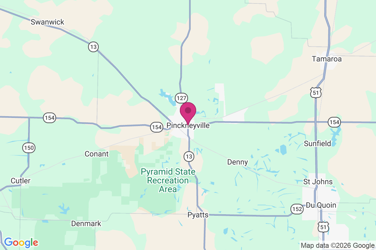 Carte de Pinckneyville