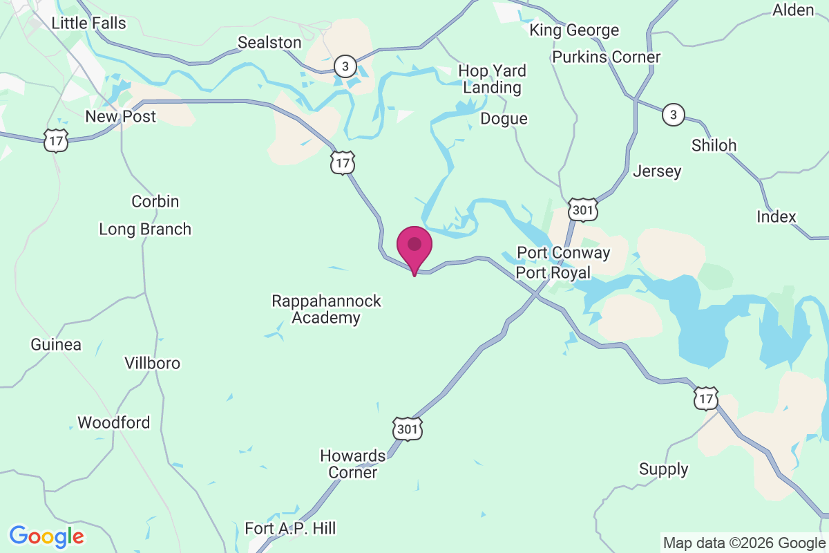 Carte de Rapppahannock Corner