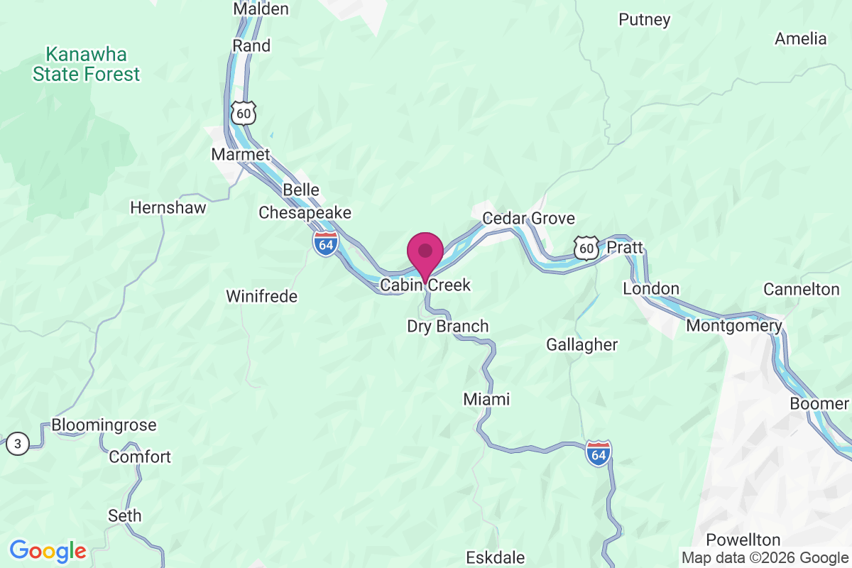 Carte de Cabin Creek