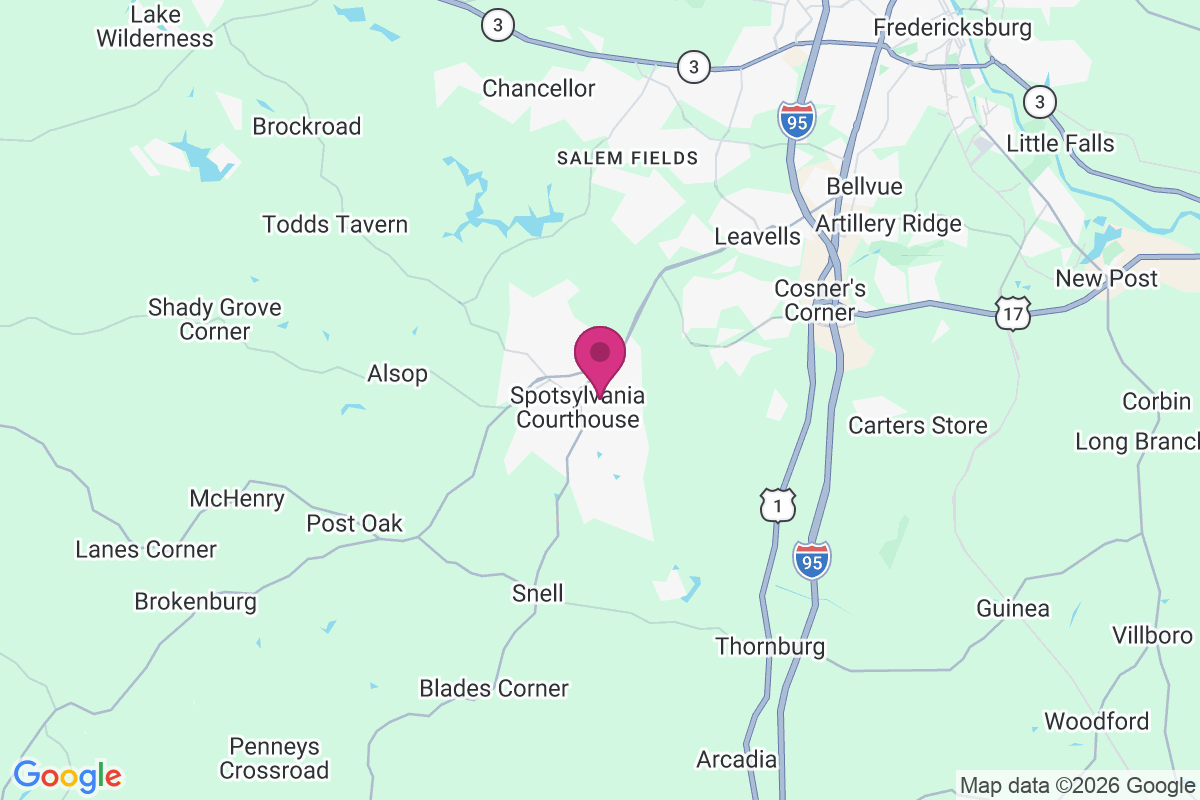 Carte de Spotsylvania