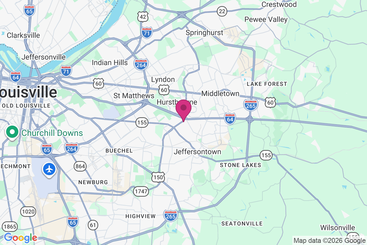 Carte de Hurstbourne Acres