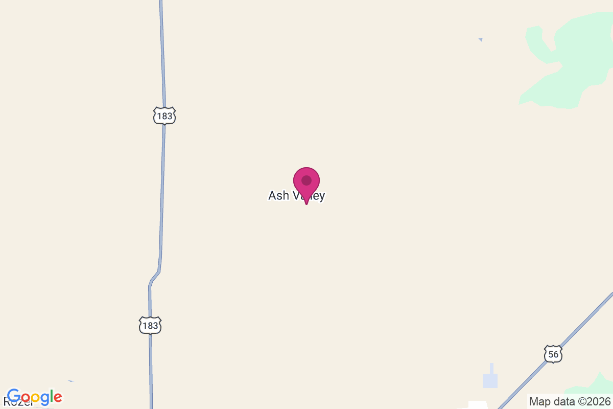Carte de Ash Valley