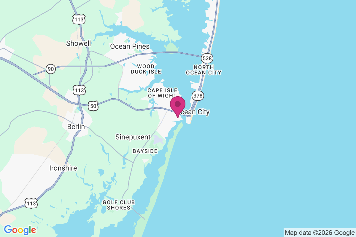 Carte de West Ocean City