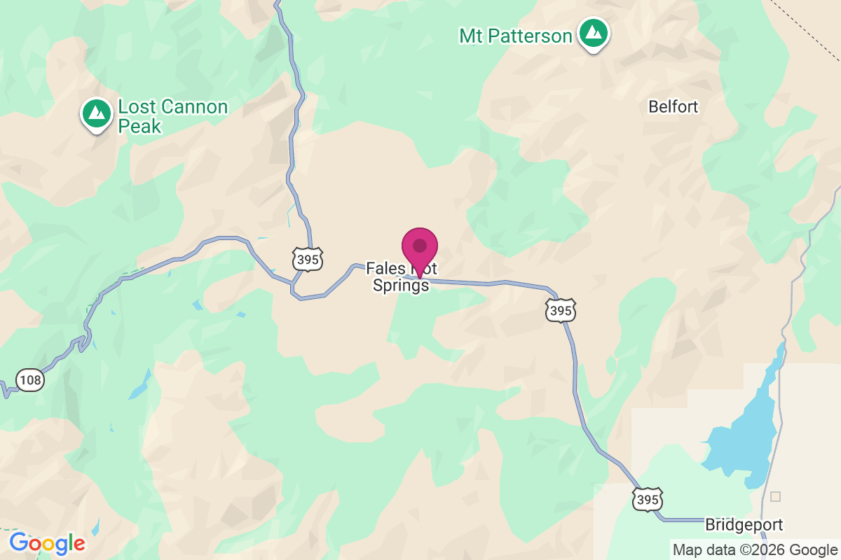Carte de Fales Hot Springs