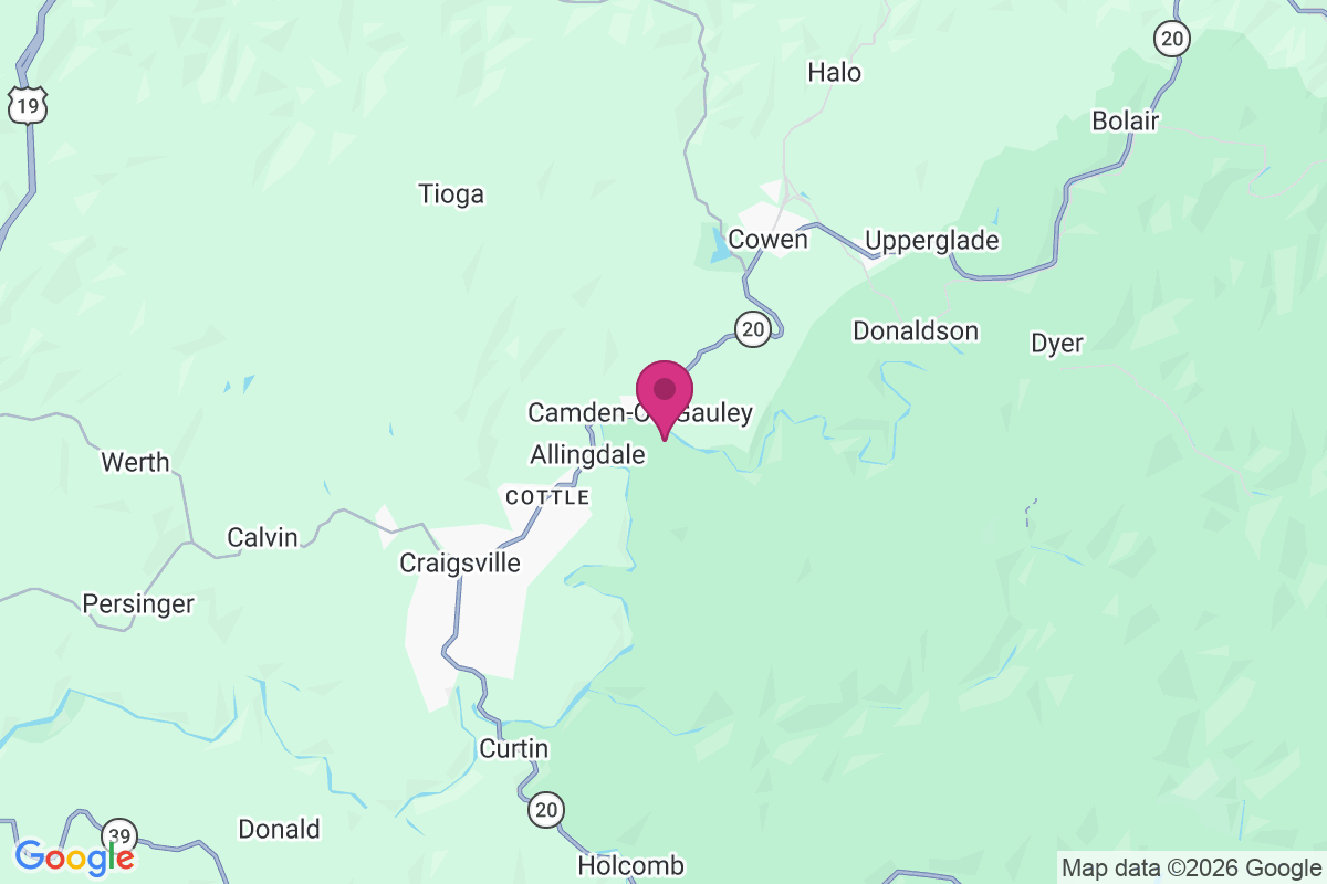Carte de Camden on Gauley
