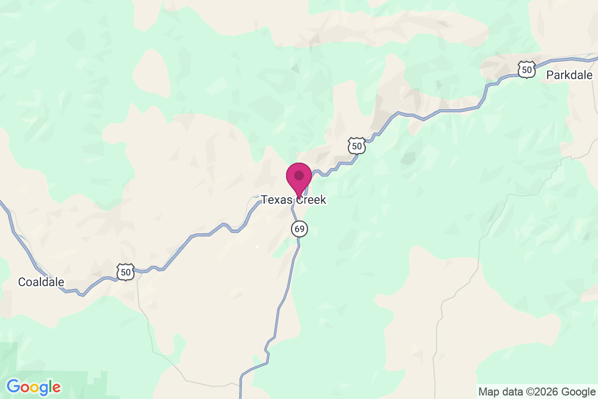 Carte de Texas Creek