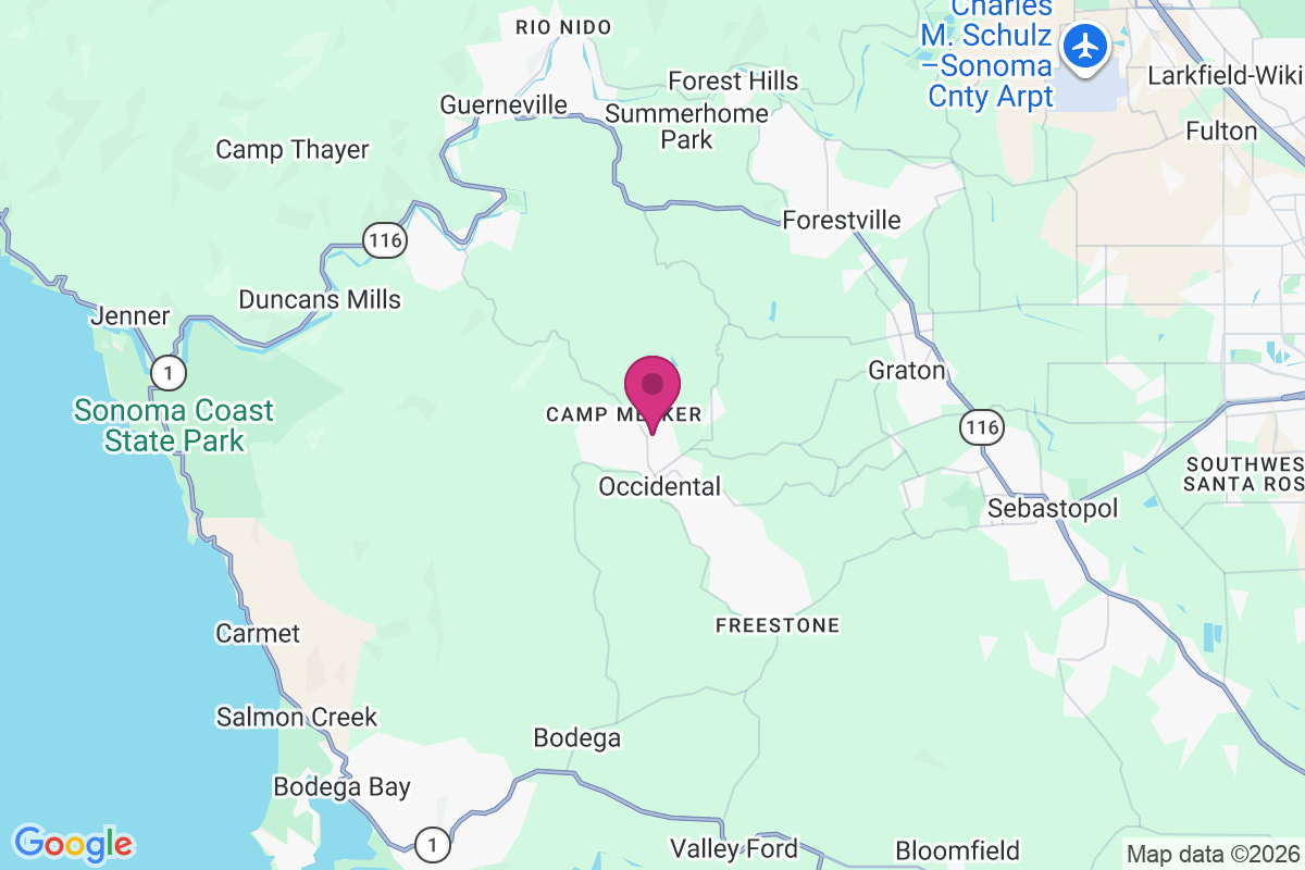 Carte de Camp Meeker