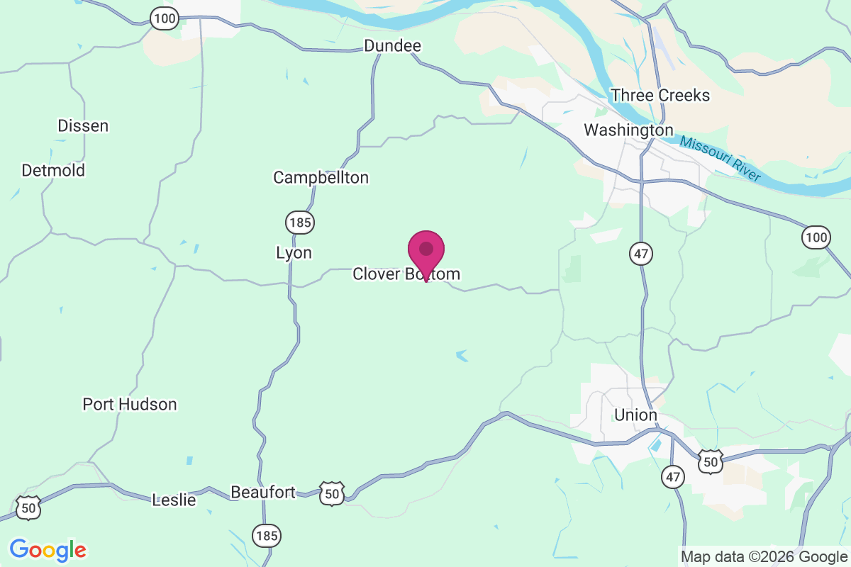 Carte de Clover Bottom