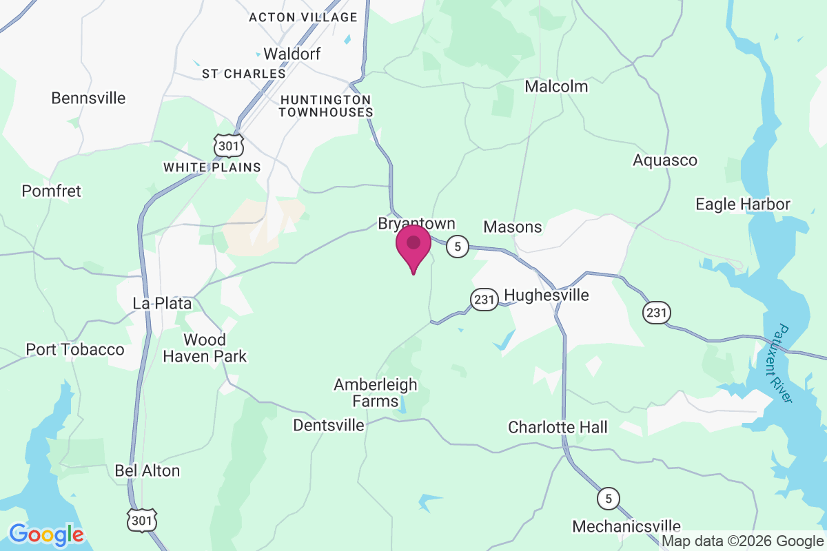 Carte de Bryantown Hills