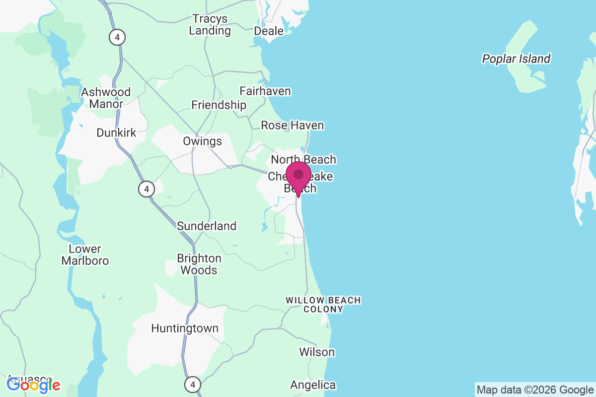 Carte de Chesapeake Beach