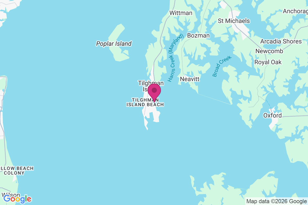 Carte de Tilghman Island