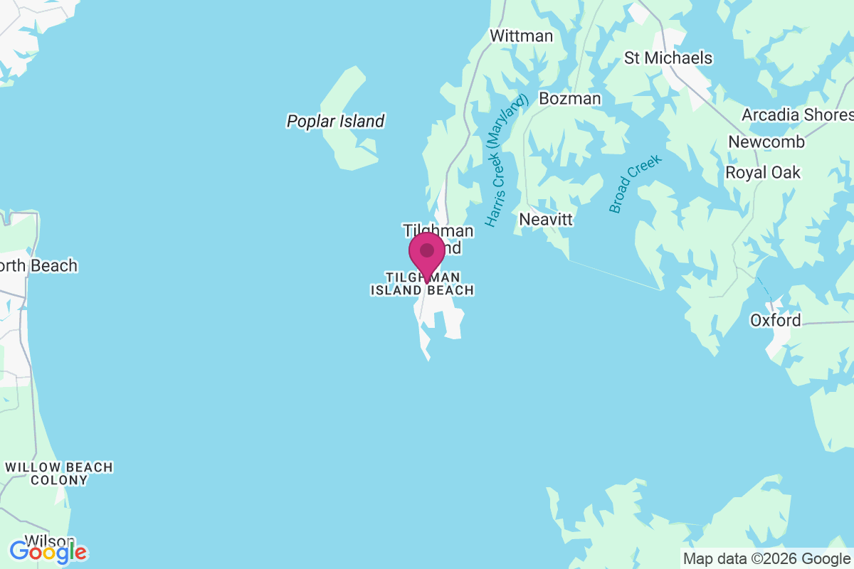 Carte de Tilghman Island Beach